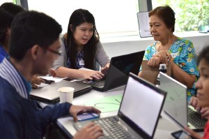 Armed with gadgets on hand, participants worked in teams to discover on their own.